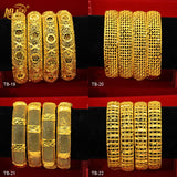 24K Plated Dubai Arabic Copper Bangles Bracelet Bridal Wedding Jewellery