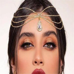 Indian Rhinestone Multi-layer Head Chain