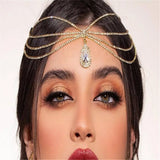 Indian Rhinestone Multi-layer Head Chain