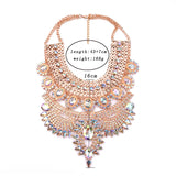 Indian Crystal Rhinestone Choker Necklace