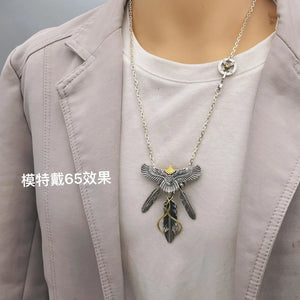 Indian Style Classic Tai Jiao Chains Flying Eagle Kaohsiung Feather Retro Men