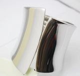 Indian Style Cuff Bangles Asymmetric Polished Wide Alloy Bangle 1PCS