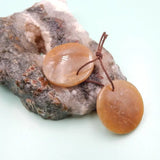 Indonesian Coral Stone Earrings 25x5mm Women's Jewelry