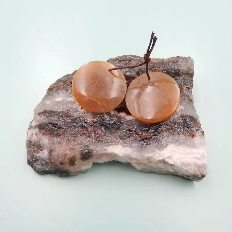 Indonesian Coral Stone Earrings 25x5mm Women's Jewelry