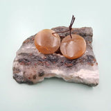 Indonesian Coral Stone Earrings 25x5mm Women's Jewelry