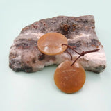Indonesian Coral Stone Earrings 25x5mm Women's Jewelry