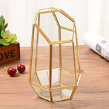 Glass Geometric Air Plants Terrarium Box Desktop Display Planter