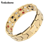 Men's Health Magnetic Stainless Steel Charm Bracelet