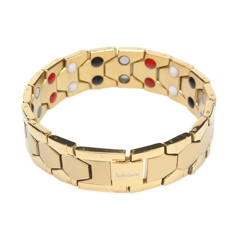 Men's Health Magnetic Stainless Steel Charm Bracelet