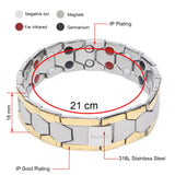 Men's Health Magnetic Stainless Steel Charm Bracelet