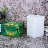 Industrial Style Pen Holder Silicone Epoxy Resin Mold Storage Box Jewelry Tools