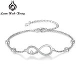 Infinity Bracelet with Cubic Zirconia Women Chain Bracelet