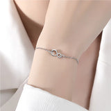 Infinity Bracelets For Women 925 Beauty Jewelry Number 8 Minimalist Chain