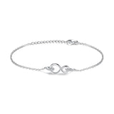 Infinity Bracelets For Women 925 Beauty Jewelry Number 8 Minimalist Chain