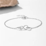 Infinity Bracelets For Women 925 Beauty Jewelry Number 8 Minimalist Chain
