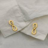 Infinity Cufflinks Stainless Steel Men Shirts Cuff Jewelry