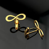 Infinity Cufflinks Stainless Steel Men Shirts Cuff Jewelry