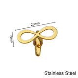 Infinity Cufflinks Stainless Steel Men Shirts Cuff Jewelry