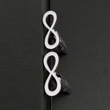 Infinity Cufflinks Stainless Steel Men Shirts Cuff Jewelry