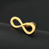 Infinity Cufflinks Stainless Steel Men Shirts Cuff Jewelry