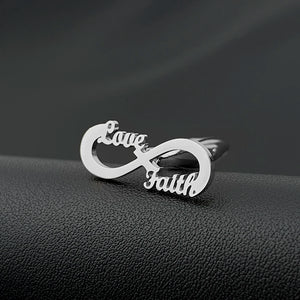 Infinity Cufflinks for Mens Women Stainless Steel Love Faith Romance