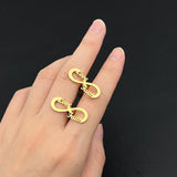 Infinity Cufflinks for Mens Women Stainless Steel Love Faith Romance