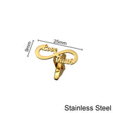 Infinity Cufflinks for Mens Women Stainless Steel Love Faith Romance