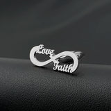 Infinity Cufflinks for Mens Women Stainless Steel Love Faith Romance