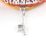 GYMNASTICS Handstand Charm Leather Bracelet Women Wrap Bangles