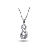 Infinity Love Ash Memorial Keepsake Stainless Steel Urn Pendant Necklace