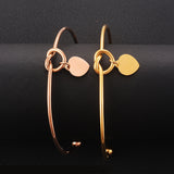Infinity Love Knot Heart Cuff Bangle Bracelet Gift
