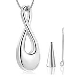 Infinity Memorial Steel Necklace For Human/Pet Ashes Love Pendant