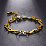 Infinity Star Chain Bracelet Stainless Steel Charm for Anniversary Party