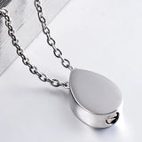 Infinity Tear Drop Ashes Memorial Jewelry for Urns