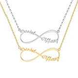 Infinity Personalized Name Necklaces Love Jewelry Stainless Steel