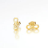 Infinity Earrings 18K Plated 925 Sterling Silver Jewelry