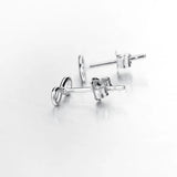 Infinity Earrings 18K Plated 925 Sterling Silver Jewelry