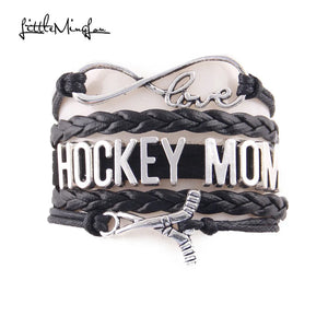 Infinity love HOCKEY MOM bracelet