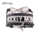 Infinity love HOCKEY MOM bracelet