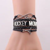 Infinity love HOCKEY MOM bracelet