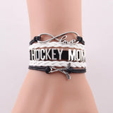 Infinity love HOCKEY MOM bracelet