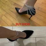 Multilayer Chain Tassel Anklets for Women