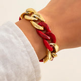 Acrylic Resin Friendship Bracelets Chunky Thick Green Bangles Hand Jewelry