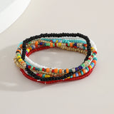 Colorful Seed Bead Bracelet Set for Women