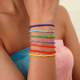 Colorful Seed Bead Bracelet Set for Women