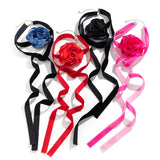 Big Rose Flower Velvet Choker Necklace for Women