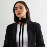 Big Rose Flower Velvet Choker Necklace for Women
