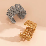 Exaggerated Mesh Thick Bangle For Women
