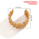 Exaggerated Mesh Thick Bangle For Women