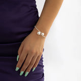 Rhinestone Bangle Bracelet for Women Wedding Party Jewelry Gift